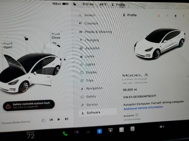 Photo 9 from auction – 2022 TESLA MODEL 3 with VIN 5YJ3E1EBXNF192471