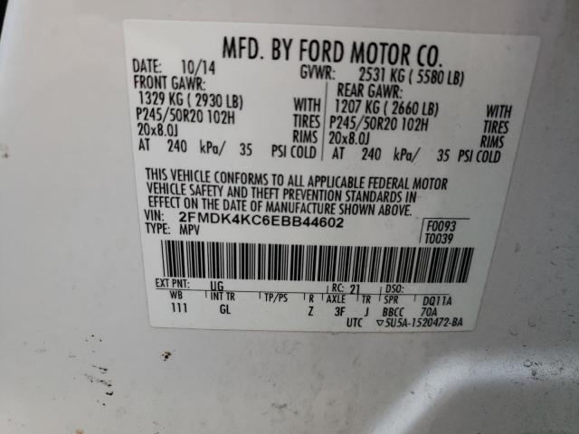 Photo 14 from auction – 2014 FORD EDGE LIMIT with VIN 2FMDK4KC6EBB44602