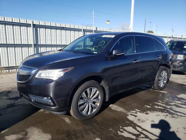ACURA MDX TECHNO 2014 with VIN 5FRYD4H60EB005052 - Photo from auction