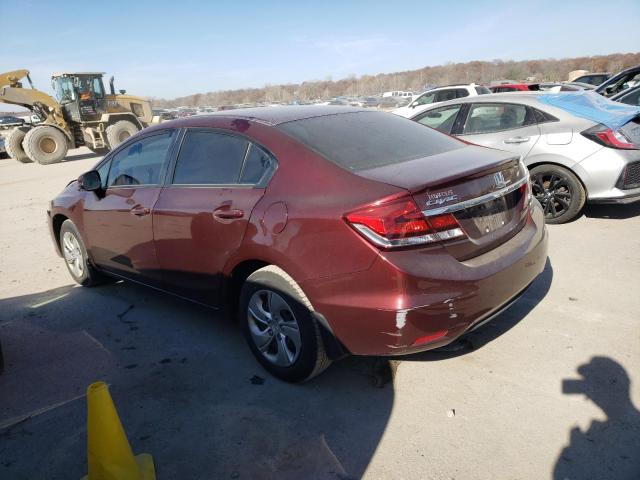 Photo 2 from auction – 2013 HONDA CIVIC LX with VIN 19XFB2F50DE095854