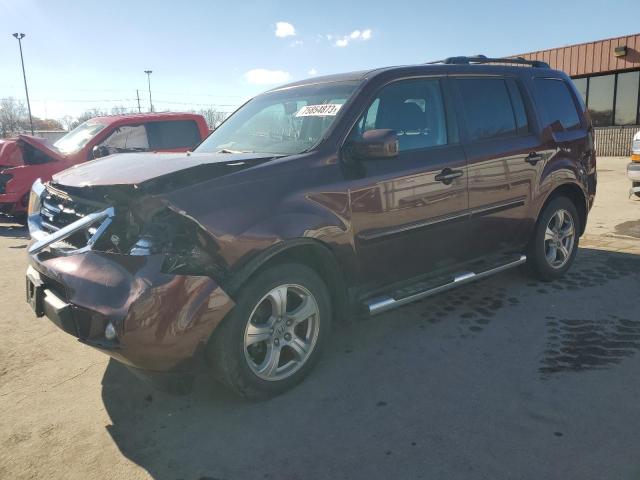HONDA PILOT EXL 2012 with VIN 5FNYF4H56CB052425 - Photo from auction