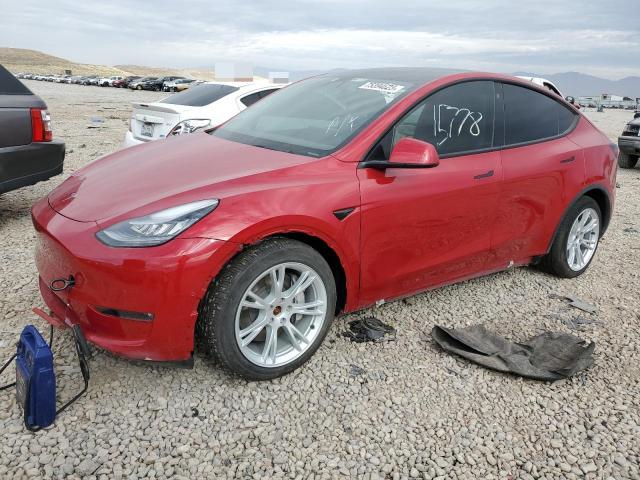 TESLA MODEL Y 2021 with VIN 5YJYGDEE2MF153142 - Photo from auction