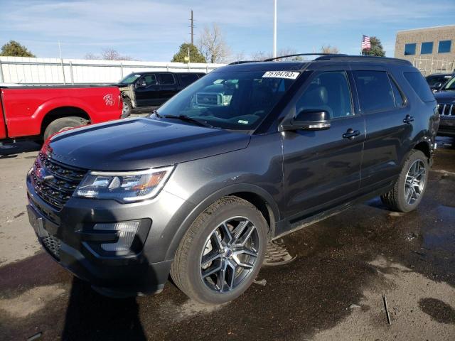 FORD EXPLORER S 2017 with VIN 1FM5K8GT3HGD41017 - Photo from auction
