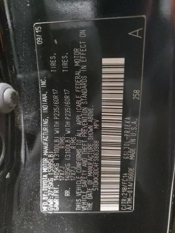Photo 14 from auction – 2015 TOYOTA SIENNA LE with VIN 5TDKK3DC4FS663988