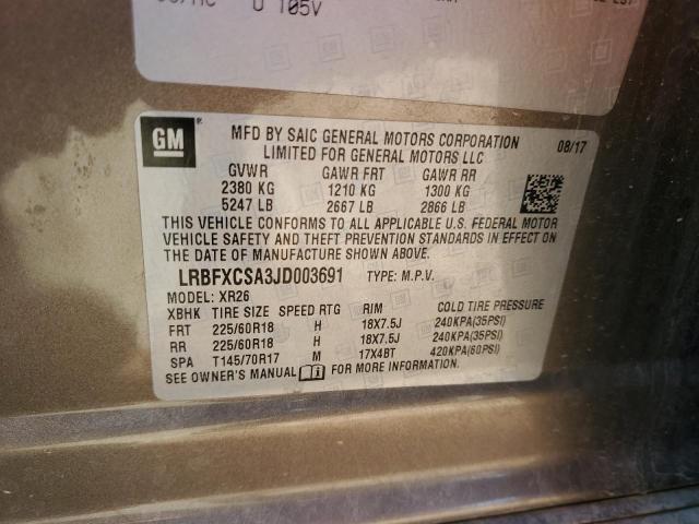 Photo 14 from auction – 2018 BUICK ENVISION P with VIN LRBFXCSA3JD003691