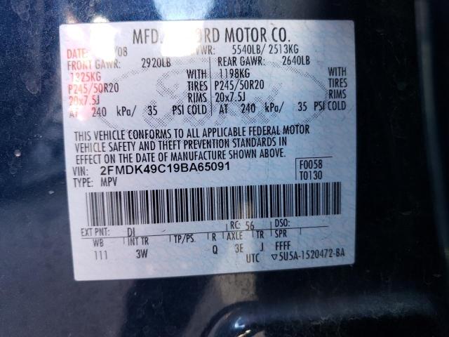 Photo 14 from auction – 2009 FORD EDGE LIMIT with VIN 2FMDK49C19BA65091