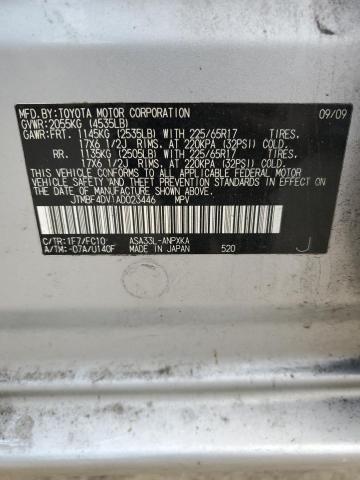Photo 14 from auction – 2010 TOYOTA RAV4 with VIN JTMBF4DV1AD023446