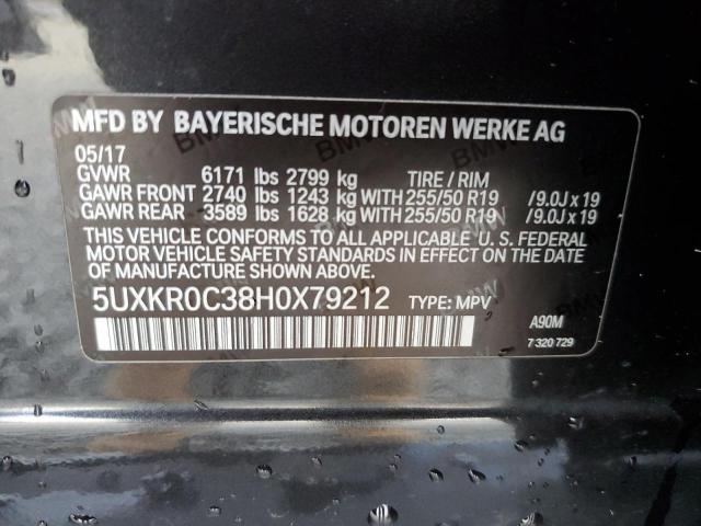 Photo 14 from auction – 2017 BMW X5 XDRIVE3 with VIN 5UXKR0C38H0X79212