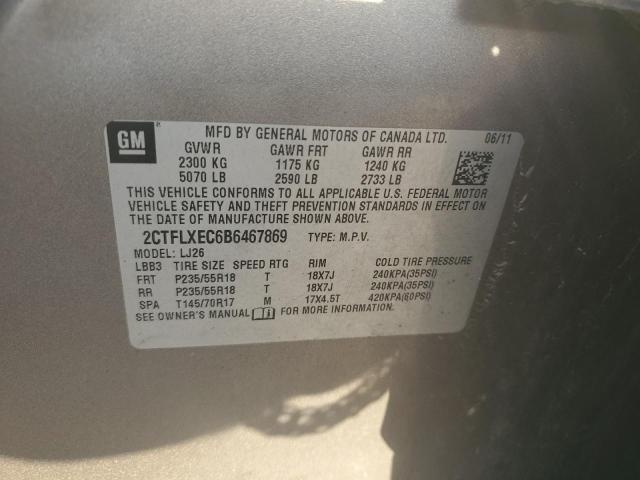 Photo 14 from auction – 2011 GMC TERRAIN SL with VIN 2CTFLXEC6B6467869