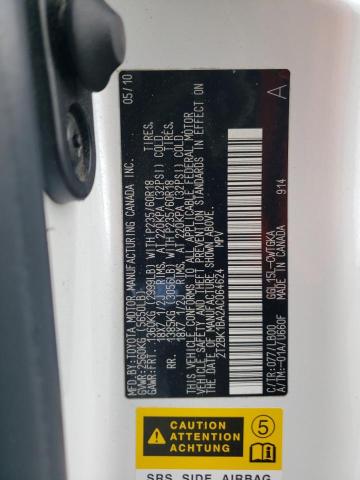 Photo 14 from auction – 2010 LEXUS RX 350 with VIN 2T2BK1BA2AC064624