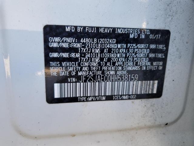 Photo 14 from auction – 2017 SUBARU FORESTER 2 with VIN JF2SJAEC0HH538159