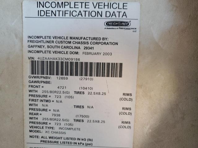 Photo 10 from auction – 2003 FLEETWOOD RV with VIN 4UZAAHAK33CM09186