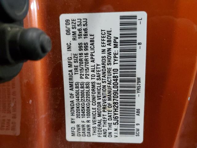Photo 14 from auction – 2009 HONDA ELEMENT EX with VIN 5J6YH28709L004810