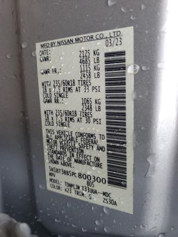Photo 14 from auction – 2023 NISSAN ROGUE SV with VIN 5N1BT3BB5PC800300