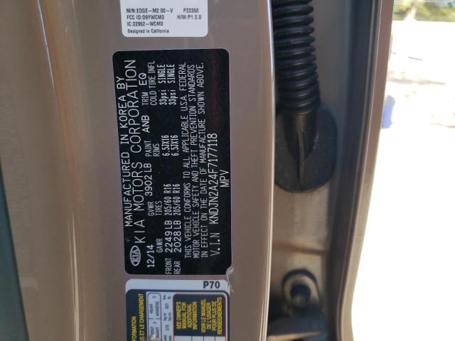 Photo 14 from auction – 2015 KIA SOUL with VIN KNDJN2A24F7177118