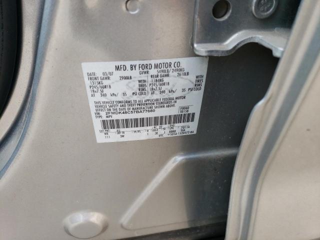Photo 14 from auction – 2007 FORD EDGE SEL with VIN 2FMDK48C57BA77680