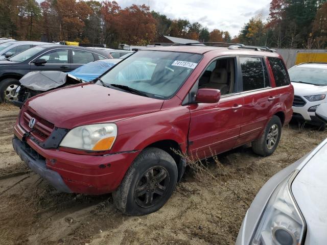 Photo 1 from auction – 2004 HONDA PILOT EXL with VIN 2HKYF18584H547338