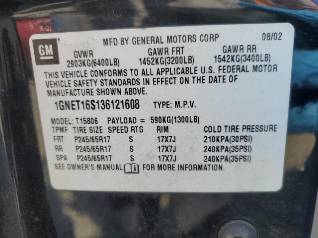Photo 14 from auction – 2003 CHEVROLET TRAILBLAZE with VIN 1GNET16S136121608