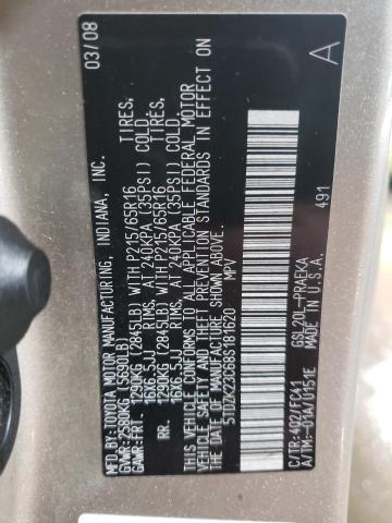 Photo 14 from auction – 2008 TOYOTA SIENNA with VIN 5TDZK23C68S181620
