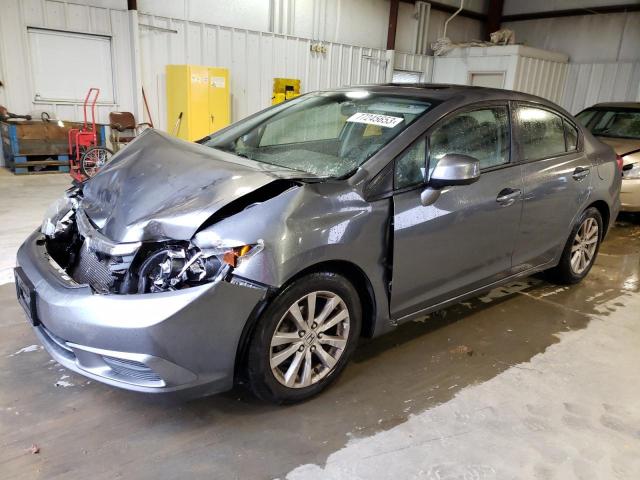 HONDA CIVIC EXL 2012 with VIN 2HGFB2F90CH318708 - Photo from auction