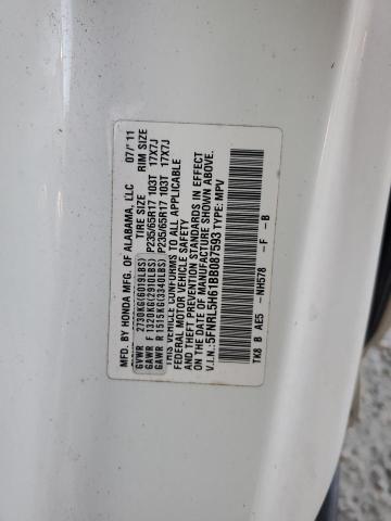 Photo 14 from auction – 2011 HONDA ODYSSEY EX with VIN 5FNRL5H61BB087593