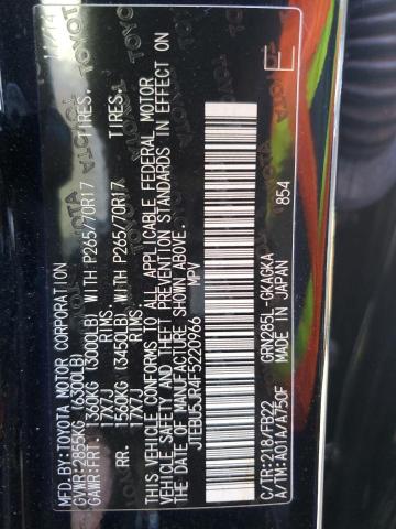 Photo 14 from auction – 2015 TOYOTA 4RUNNER SR with VIN JTEBU5JR4F5220966