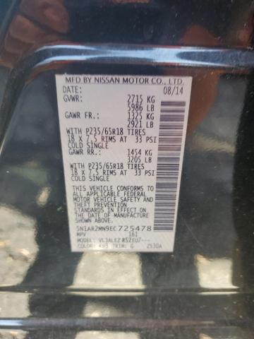 Photo 14 from auction – 2014 NISSAN PATHFINDER with VIN 5N1AR2MN9EC725478