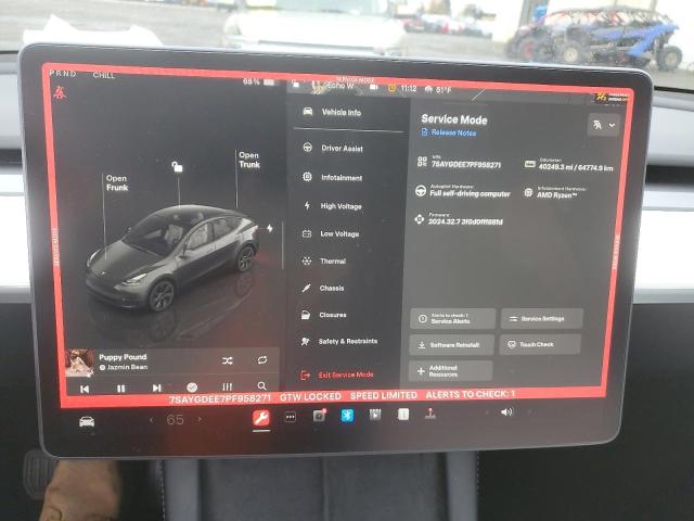 Photo 9 from auction – 2023 TESLA MODEL Y with VIN 7SAYGDEE7PF958271