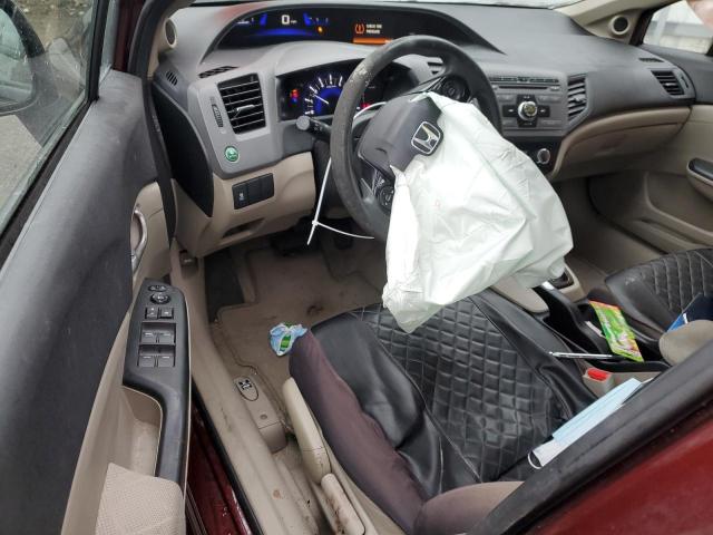 Photo 8 from auction – 2012 HONDA CIVIC EX with VIN 19XFB2F87CE080891