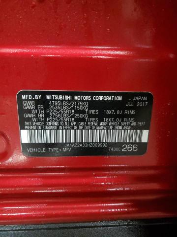 Photo 14 from auction – 2017 MITSUBISHI OUTLANDER with VIN JA4AZ2A33HZ069992