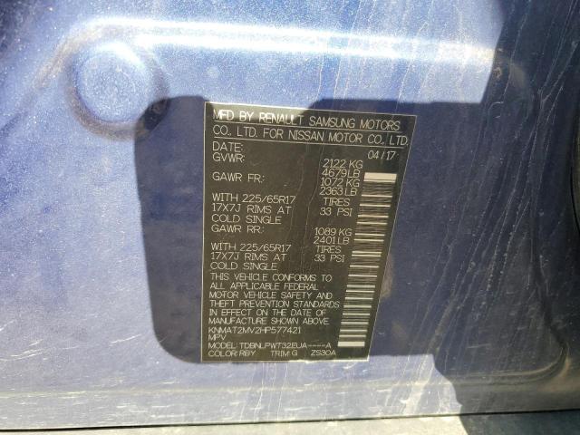 Photo 14 from auction – 2017 NISSAN ROGUE S with VIN KNMAT2MV2HP577421