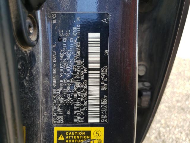 Photo 14 from auction – 2010 LEXUS RX 350 with VIN 2T2BK1BA8AC035869