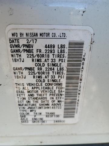 Photo 14 from auction – 2017 NISSAN ROGUE S with VIN JN8AT2MT3HW145722