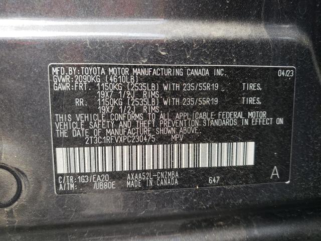 Photo 14 from auction – 2023 TOYOTA RAV4 XLE P with VIN 2T3C1RFVXPC230475