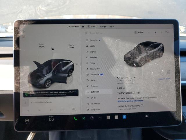 Photo 9 from auction – 2023 TESLA MODEL Y with VIN 7SAYGDEE3PA194626