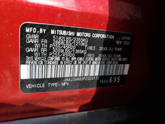 Photo 14 from auction – 2023 MITSUBISHI OUTLANDER with VIN JA4J3VA83PZ023172