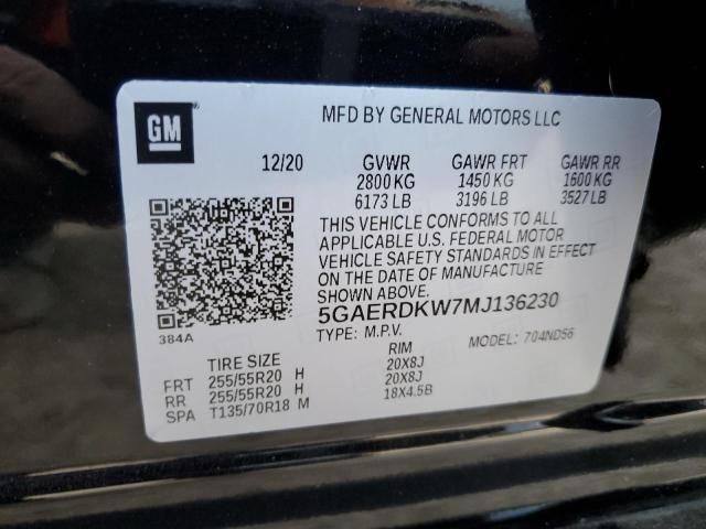 Photo 14 from auction – 2021 BUICK ENCLAVE AV with VIN 5GAERDKW7MJ136230