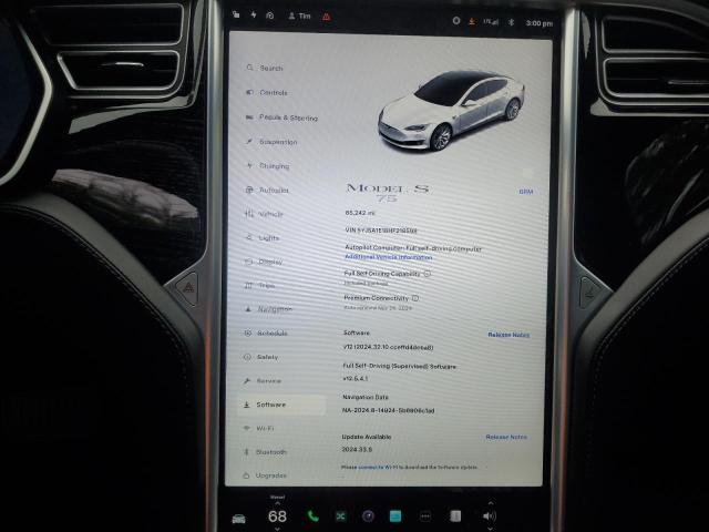 Photo 9 from auction – 2017 TESLA MODEL S with VIN 5YJSA1E18HF218598