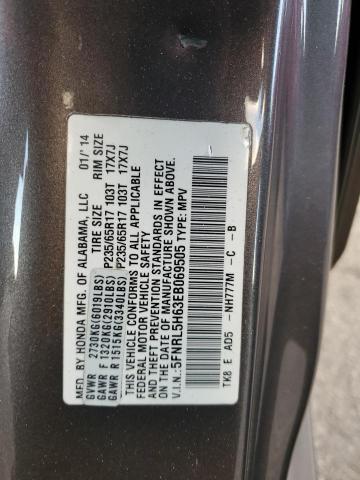 Photo 14 from auction – 2014 HONDA ODYSSEY EX with VIN 5FNRL5H63EB069505