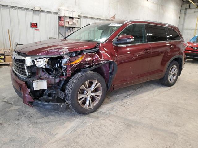 TOYOTA HIGHLANDER 2014 with VIN 5TDJKRFH7ES016460 - Photo from auction
