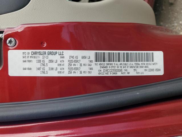 Photo 14 from auction – 2014 CHRYSLER TOWN & COU with VIN 2C4RC1CG7ER229205