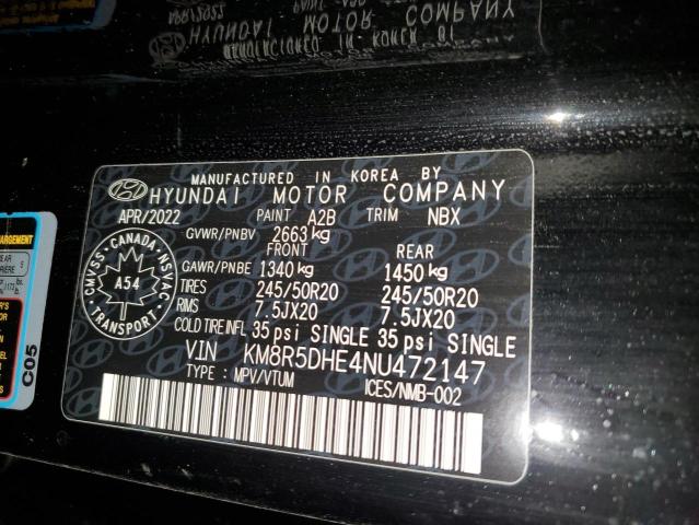 Photo 14 from auction – 2022 HYUNDAI PALISADE L with VIN KM8R5DHE4NU472147
