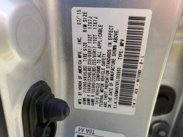 Photo 14 from auction – 2015 HONDA CR-V EXL with VIN 5J6RM4H79FL099990