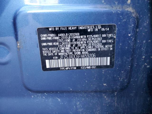 Photo 14 from auction – 2015 SUBARU FORESTER 2 with VIN JF2SJADC6FH459206