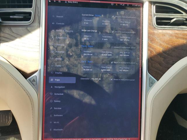 Photo 9 from auction – 2017 TESLA MODEL S with VIN 5YJSA1E23HF226049