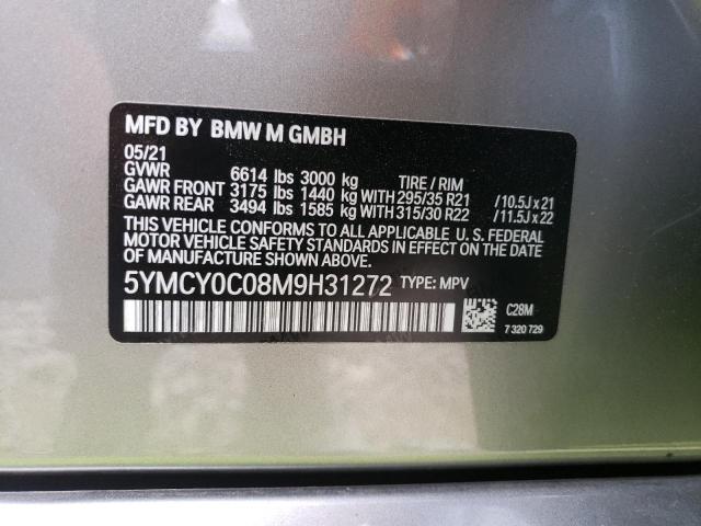 Photo 14 from auction – 2021 BMW X6 M with VIN 5YMCY0C08M9H31272