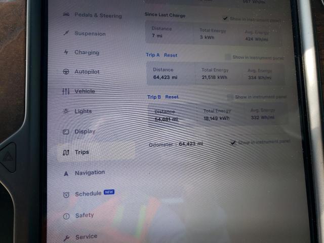 Photo 9 from auction – 2020 TESLA MODEL X with VIN 5YJXCDE29LF230939