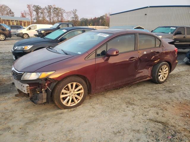 HONDA CIVIC EXL 2012 with VIN 19XFB2F9XCE073247 - Photo from auction
