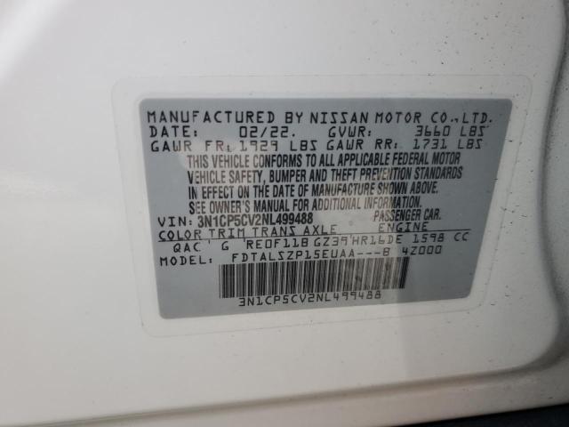 Photo 14 from auction – 2022 NISSAN KICKS SV with VIN 3N1CP5CV2NL499488