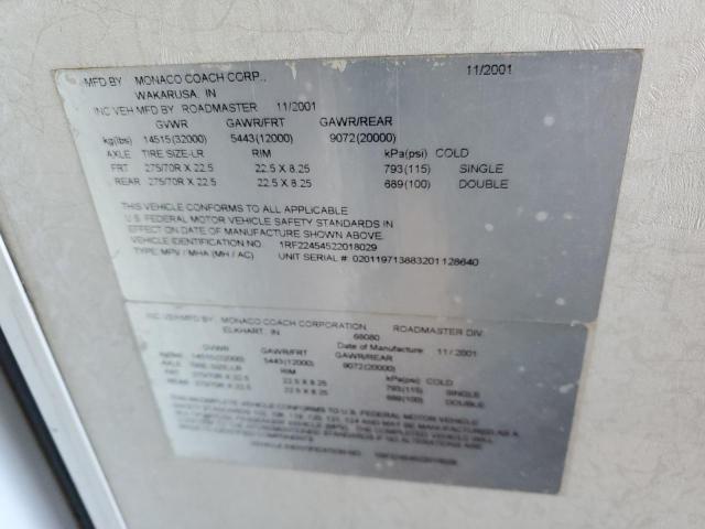 Photo 10 from auction – 2002 MONA DIPLOMAT with VIN 1RF22454522018029